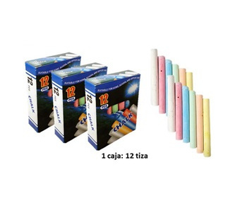 Tiza colores 12 un.