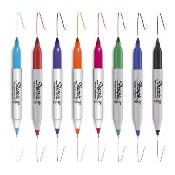 Sharpie doble punta color
