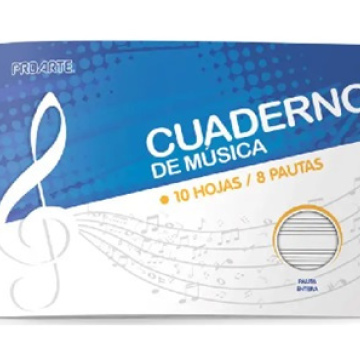Cuaderno música Proarte