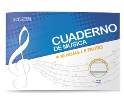 Cuaderno música Proarte