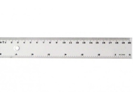 Regla plástica 20 cm.