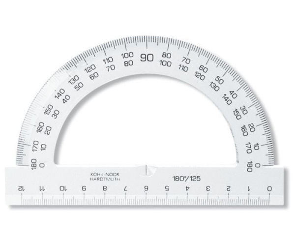 Transportador 180° 10 cm