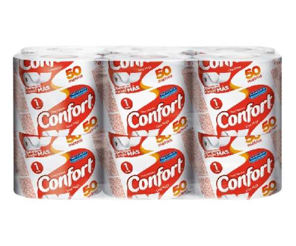 Confort 1 hoja 50m 12 un