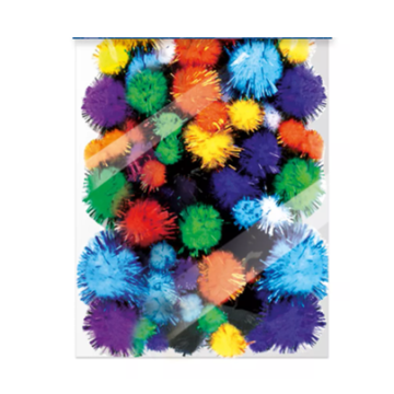 Pompones glitter