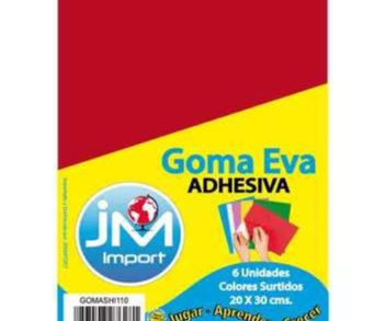 Goma eva lisa adhesiva 20x30 3un