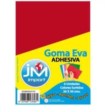 Goma eva lisa adhesiva 20x30 3un