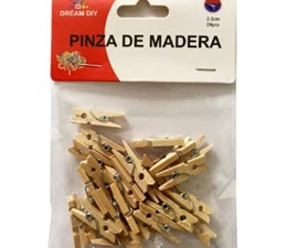Pinzas perritos madera