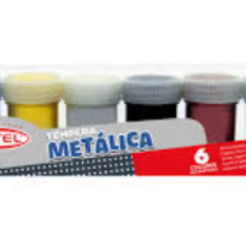 Tempera Metalica 6 colores Artel