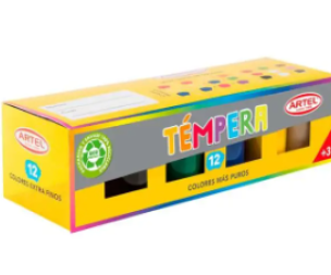 Tempera Artel 12 colores